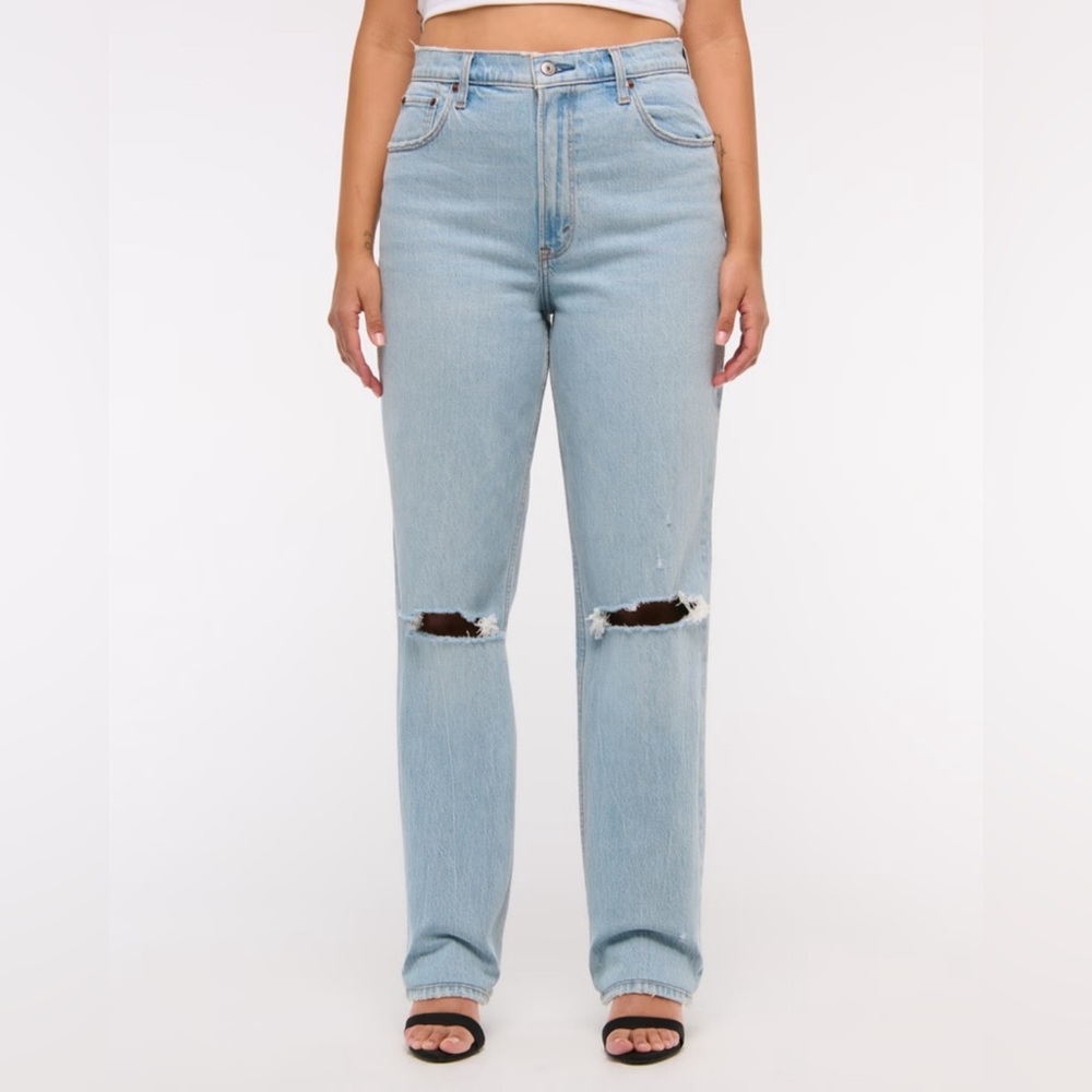 Abercrombie Women’s Jean 90s Straight Ultra High Rise Jeans, Size 25 / 0R